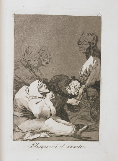 Tavola da Los Caprichos, 1797-1798 da Francisco de Goya